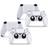 giZmoZ n gadgetZ PS5 2 x Controller Skins Full Wrap Vinyl Sticker - Carbon White