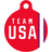 All Star Dogs Team USA Logo Dog Tag