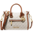 Michael Kors Carine Large Logo Satchel - Vanilla