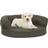 vidaXL - Ergonomic Dog Bed Mattress Linen Look