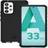Mobilis Mobilis SPECTRUM Bagsidecover til mobiltelefon grov recycled, antimicrobial Impacthane solid matte black for Samsung Galaxy A33 5G