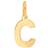 Nordahl Andersen Letter C Pendant - Gold