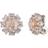 Anne Klein Clip Earrings - Rose Gold/Transparent
