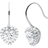 Michael Kors Pavé Heart Drop Earrings - Silver /Transparent