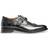 Anthony Veer Roosevelt Wingtip Monk Strap - Black