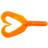 Darts Twin Tail Grub 4.0 10-pack 004 Orange