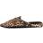 Jackie Quilted Satin Slippers Leopard 9B