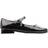 Nina Kid's Bonnett Mary Jane Shoes - Black Patent