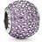 Pandora Pave Ball Charm - Silver/Purple/Transparent