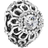 Pandora Floral Brilliance Charm - Silver/Transparent