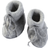 ENGEL Natur Baby Bootees with Ribbon - Grey Melange