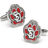 Cufflinks Inc University of South Dakota Cufflinks - Silver/Multicolour