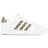 adidas Junior Grand Court - White/White/White/Beige Metallic