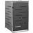 vidaXL Single Wheelie Bin Shed 69x77.5x115cm (Byggnadsarea )