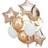 Duga Ballon Guld og Hvid Mix