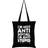 Grindstore IÃÂ´m Not Anti-Social IÃÂ´m Anti-Stupid Tote Bag (One Size) (Black/White)