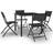 vidaXL 3073513 Matgrupp, 1 Bord inkl. 4 Stolar