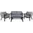 Venture Design Virya Loungesæt, 1 borde inkl. 2 stole & 1 sofaer