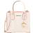 Michael Kors Mercer Medium Leather Crossbody - Powder Blush Multi