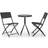 Be Basic 318765 Bistro Set, 1 Table incl. 2 Chairs