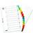 ELBA Index Jan-Dec Multipunched Mylar-reinforced Coloured Tabs 170gsm