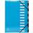 Exacompta Elasticated Folder Iderama A4 Turquoise Pressboard