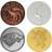 Fanattik Game of Thrones Limited Edition Sigil Medallion Collection Multicolor Dekoration 4st