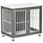 Pawhut Modern Dog Crate W/ Lockable Door