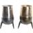 Dkd Home Decor Silvrig Gyllene Aluminium Modern (15,5 x 15,5 x 26 cm) (2 antal) Vas