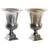 Dkd Home Decor Silvrig Gyllene Aluminium Modern (24 x 24 x 31,5 cm) (2 antal) Vas