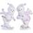 Dkd Home Decor Snowman Christmas Tree Ornament 24.5cm 2pcs