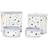 Dkd Home Decor Set med Stjerner Bambus Filt (41 x 31 x 42 cm) (4 Dele) Kurv 2stk