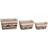 Dkd Home Decor Kurvesæt Polyester Kolonistil Fiber (39 x 27 x 24 cm) Kurv