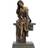 Dkd Home Decor Dekorativ Dame Kobber Harpiks (17 x 11 x 32,50 cm) Dekorationsfigur