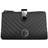 Gillian Jones THE WEEKENDER Makeup purse Black quilt