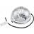 Eurolite Half Ball 20cm motorized Vægspejl