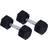 Homcom Rubber Hexagonal Dumbbells 2x10kg