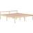 vidaXL Solid Pine 70.5cm Sengeramme 200x200cm