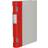 Keba Gaffelpärm Kebaergo Röd/Neutral A4 40mm