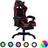Basic Home Gamingstol med RGB LED-lampor vinröd och svart konstläder