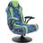 X-Rocker Geo Camo Audio Gaming Chair with Vibration, Blue/Green