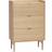 Hübsch Hide Light Wood Chest of Drawer 80x120cm