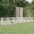 vidaXL 6-panels kaninbur 327x79x54 galvaniseret jern