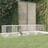 vidaXL 4-panels kaninbur 217x79x54 galvaniseret jern