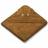 Liewood Augusta Hooded Baby Towel Kangaroo/Golden Caramel