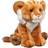 TOBAR Animigos 37242 Plush Toy Lion Cub, Soft Toy In Realistic Design