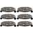 vidaXL Plant Trolleys 6pcs Krukkeunderlag