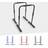 Gorilla Sports PARALLETTE PUSH UP BARS COLOR