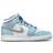 Nike Jordan 1 Mid SE GS - French Blue/White/Light Steel Gray/Fire Red