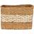 Premier Housewares Interiors By Ph Rectangular Seagrass Basket, Natural White Basket